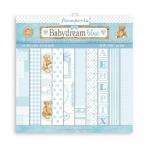 Stamperia Day Dream Collection 8" x 8" Paper Pad - Baby Dream Blue [SBBS56]