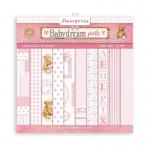 Stamperia Day Dream Collection 8" x 8" Paper Pad - Baby Dream Pink [SBBS58]