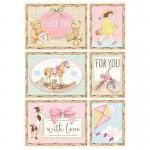 Stamperia Day Dream Collection A4 Rice Paper - Cards Pink [DFSA4679]