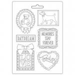 Stamperia Day Dream Collection MaxiMould - Frame & Quotes [K3PTA4530]