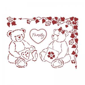 Stamperia Day Dream Collection Stencil - Bears [KSD311]