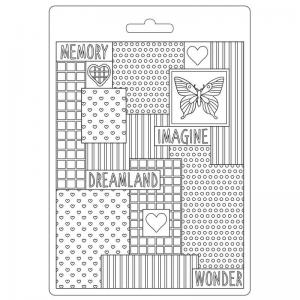 Stamperia Day Dream Collection Texture Impression Mould - Patchwork [K3PTA5615]