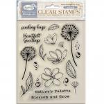 Stamperia Dewdrops Collection - Clear Stamp Set - Blossoms [WTK207]