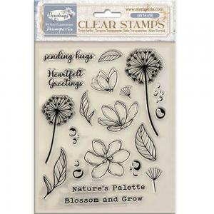 Stamperia Dewdrops Collection - Clear Stamp Set - Blossoms [WTK207]
