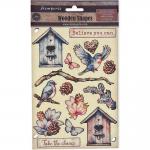 Stamperia Dewdrops Collection - Colored Wooden Shapes [KLSP176]