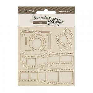 Stamperia Dewdrops Collection - Decorative Chips - Art Of Photography [SCB247]