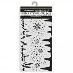 Stamperia Dewdrops Collection - Media Stencil - Snowflakes & Ice [KSTDL109]