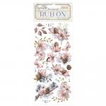 Stamperia Dewdrops Collection - Rub-On - Pinecones & Flowers [DFLRB126]