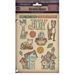 Stamperia Furry Friends Collection - Colored Wooden Shapes [KLSP189]