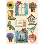Stamperia Garden Collection - Colored Wooden Shapes [KLSP-159]