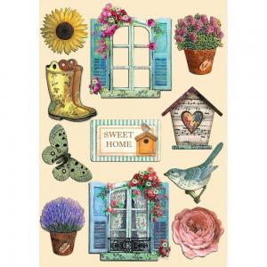 Stamperia Garden Collection - Colored Wooden Shapes [KLSP-159]