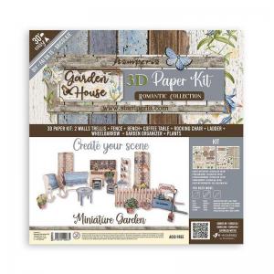 Stamperia Garden House Collection 12" x 12" 3D Paper Kit [SBPOP10]