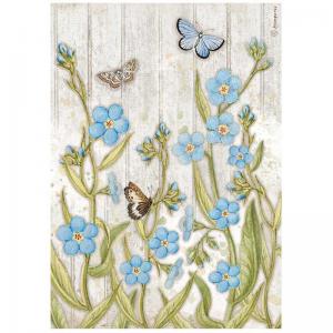 Stamperia Garden House Collection A4 Rice Paper - Butterfly [DFSA4667]