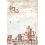 Stamperia Gear Up For Christmas Collection - A4 Rice Paper - Cozy Houses [DFSA4936]