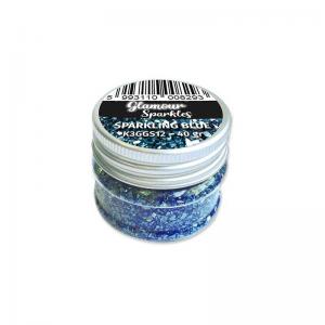 Stamperia Glamour Sparkles - Sparkling Blue