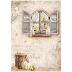 Stamperia Golden Harmony Collection - A4 Rice Paper - Window [DFSA4949] - ON SALE!