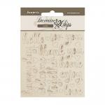 Stamperia Golden Harmony Collection - Decorative Chips - Writings [SCB239] - ON SALE!