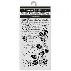 Stamperia Golden Harmony Collection - Media Stencil - Letter [KSTDL102]