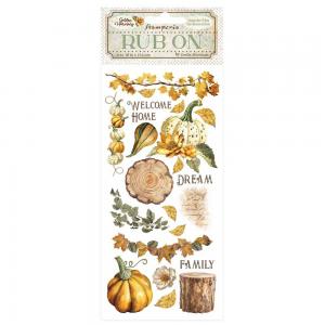 Stamperia Golden Harmony Collection - Rub Ons - Pumpkins [DFLRB113]