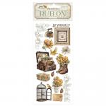 Stamperia Golden Harmony Collection - Rub Ons - Suitcase & Cage [DFLRB115]