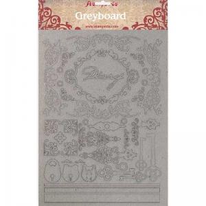 Stamperia Greyboard - Calligraphy - Diary [KLSPDA411]