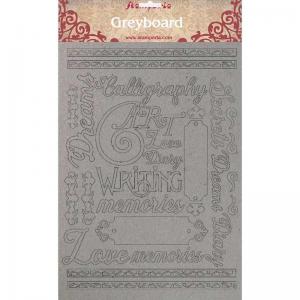 Stamperia Greyboard - Calligraphy [KLSPDA410]