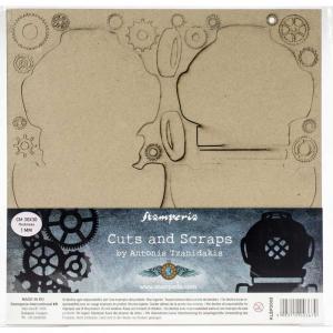 Stamperia Greyboard Cuts & Scraps - Sea Diver [KLSPD003]