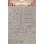 Stamperia Greyboard - Orchids & Cats - Leave Your Print [KLSPDA419]