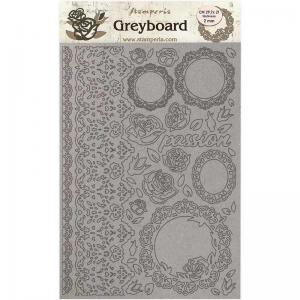Stamperia Greyboard - Passion - Lace & Roses [KLSPDA424]