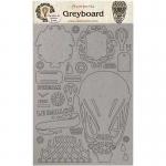 Stamperia Greyboard - Voyages Fantastiques - Air Balloon [KLSPDA427]
