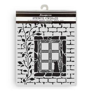 Stamperia Herbarium Silvae Collection - Media Stencil - Country Window [KSTD195]