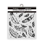 Stamperia Herbarium Silvae Collection - Media Stencil - Feather Pattern [KSTDS67]