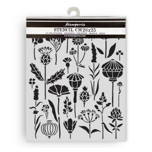 Stamperia Herbarium Silvae Collection - Media Stencil - Herbarium [KSTD193]