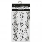 Stamperia Hidden Grove Collection - Media Stencil - 3 Borders [KSTDL114]