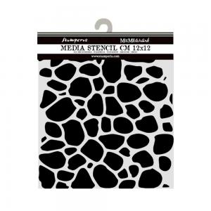Stamperia Hidden Grove Collection - Media Stencil - Stone Pattern [KSTDS30]