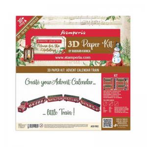 Stamperia Home For The Holidays Collection 12" x 12" 3D Paper Kit [SBPOP16]