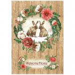 Stamperia Home For The Holidays Collection A4 Rice Paper - Welcome Home [DFSA4705]