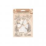 Stamperia Home For The Holidays Collection Clear Stamp Set - Snowflakes [WTK162]