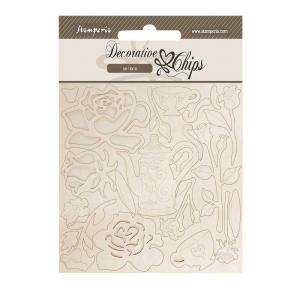 Stamperia House Of Roses Collection - Decorative Chips [SCB258]