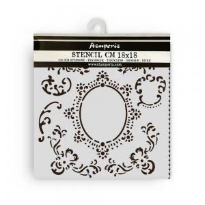 Stamperia House Of Roses Collection - Media Stencil - Border [KSTDQ121]