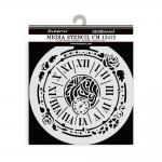 Stamperia House Of Roses Collection - Media Stencil - Clock [KSTDS35]