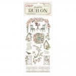 Stamperia House Of Roses Collection - Rub On - Elements [DFLRB153]