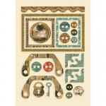 Stamperia Klimt Collection Wooden Shapes - Frames & Buttons [KLSP111]