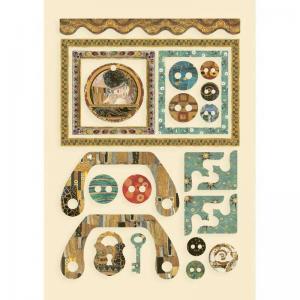 Stamperia Klimt Collection Wooden Shapes - Frames & Buttons [KLSP111]