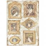 Stamperia Lady Vagabond Lifestyle Collection A4 Rice Paper - Frames [DFSA4644]
