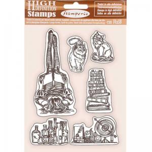 Stamperia Lady Vagabond Lifestyle Collection High Definition Stamp Set - Air Ship [WTKCC206]