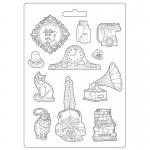 Stamperia Lady Vagabond Lifestyle Collection MaxiMould - Cats [K3PTA4520]