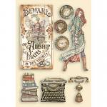 Stamperia Lady Vagabond Lifestyle Collection Wooden Shapes - Typewriter [KLSP112]