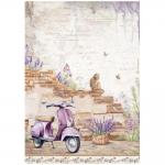 Stamperia Lavender Collection - A4 Rice Paper - Vespa [DFSA4885]