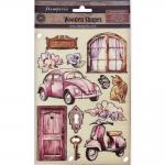 Stamperia Lavender Collection - Colored Wooden Shapes [KLSP-162]